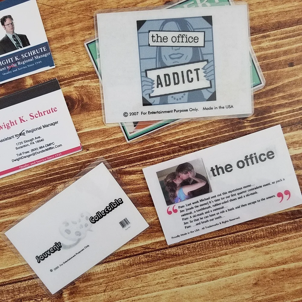 The Office TV Show Character Badge Card Lot - Party Supplies Funny Universal NBC